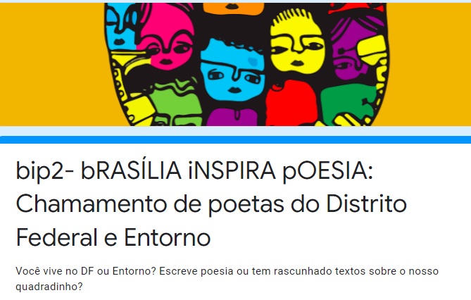 Chamamento bRASÍLIA iNSPIRA pOESIA para poetas do DF e Entorno 